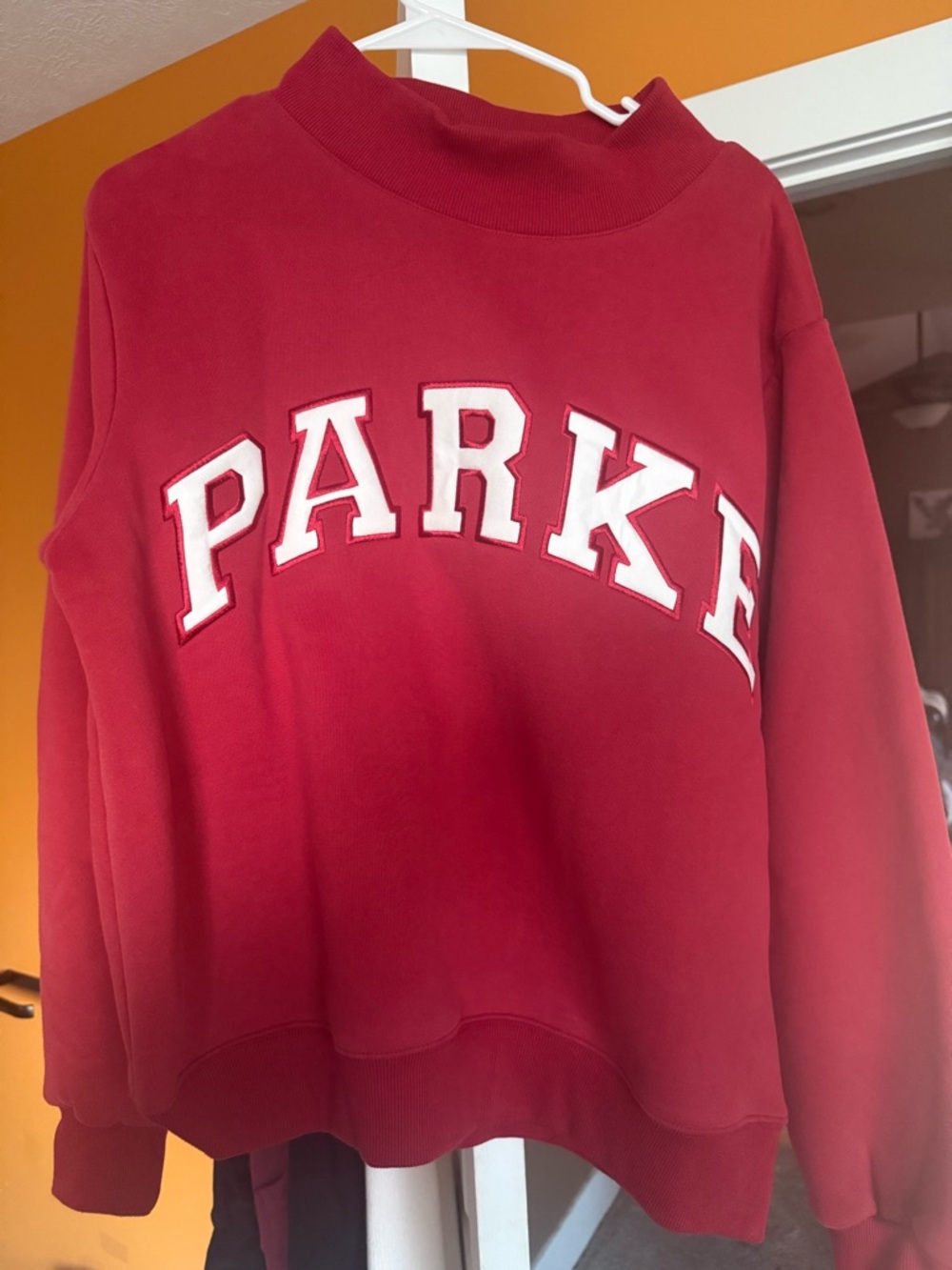 New Parke Crimson Crewneck- Sm/med